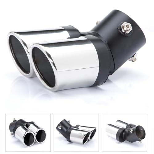 Puntas de escape de tubo de escape cromadas compatibles con Chery Arrizo 5 2