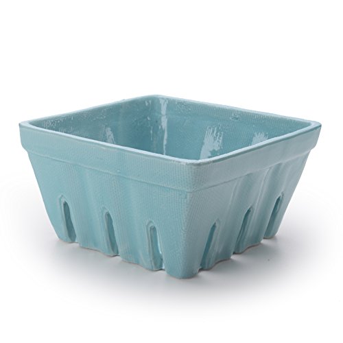 Signature Housewares Berry Bowl, 5-1/2-Inch, Blue