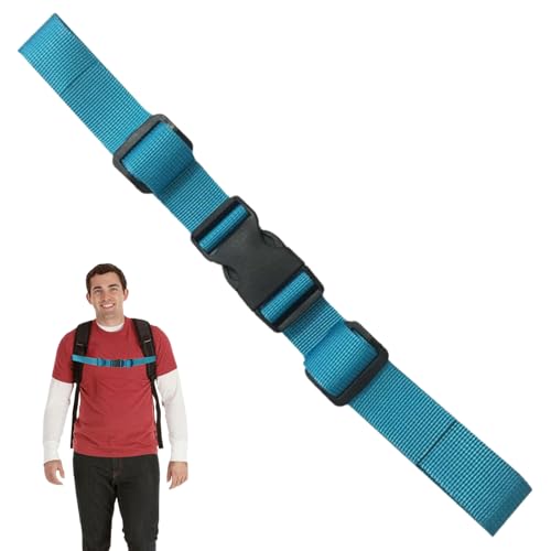 Correa de pecho para mochila - Arnés ajustable multiusos, accesorio de estabilidad de mochila, equipo de soporte de transporte ligero, con reguladores deslizantes duraderos | ve - imagen 8