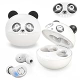 Picture of Wireless Earbuds, Bluetooth 5.3 Earpods HiFi Bass Stereo, Headphones Wireless Bluetooth, Kids Headphones Long Playtime, Earbuds with Microphone, Ear buds with Multifuntional Touch Screen(White Panda)