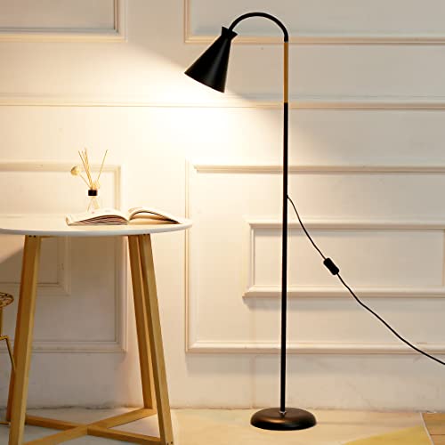 Gupuzm Gooseneck Floor Lamp Swing Arm Adjustable 360° Rotating Metal Bracket Lamp, Indoor Reading Lighting Dimming Floor Lamp Minimalist Style, Suitable For Living Room,Study, Bedroom, Office #TOP5
