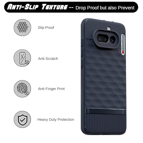 Image of Shockproof Case Compatible with Nothing Phone (4a) 5G | Full Camera Protection | TPU Flexible Back Cover for Nothing Phone (4a) 5G (Steel Blue)