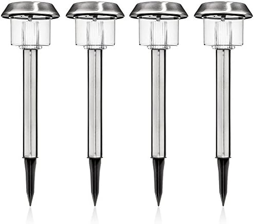Weatherproof Since 1948 4-pack Solar LED Garden Lights, 15 Lumens