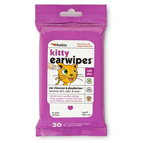 Petkin Kitty Ear Wipes 30Ct