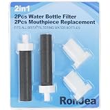 Brita 2in1 Water Bottle Filter & Mouthpiece Replacement - 2pcs Filter & 2pcs Bite Valve