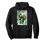 Papá Noel de Navidad con túnicas verdes Sudadera con Capucha