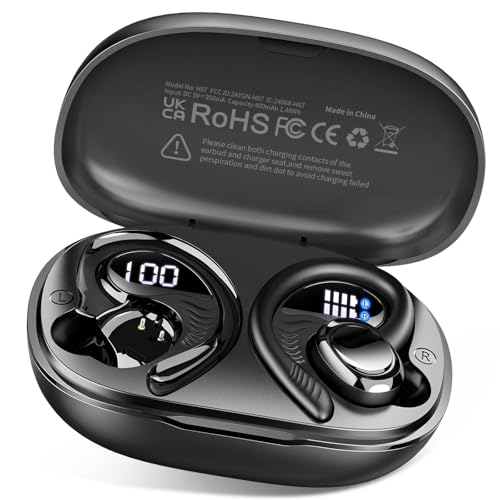 ❤️お値下げ❤️①耳掛け式イヤホン Bluetooth 5.2 マイク内蔵通話 ワイヤレスイヤホン ヘッドセット 耳掛け 耳かけ Bluetooth5.0