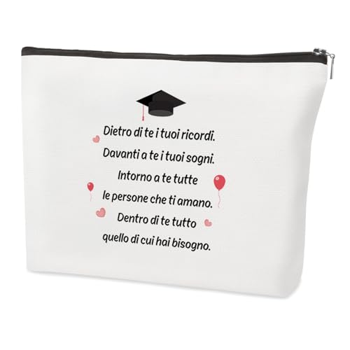 Coopyin Regali per Maturità, Regalo Laurea Donna, Regalo Maturità Ragazza, Natale Compleanno Idee Regali Originali Utile Personalizzato Laurea Trousse Trucchi