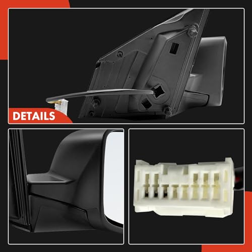 A-Premium Passenger Side Power Door Mirror - Compatible with Honda CR-V 2012 2013 2014 2015 2016 - Non-Heated Manual Folding Black Outside Rear View Mirror - Replace# 76200-T0A-A01 by A-Premium - Image 6