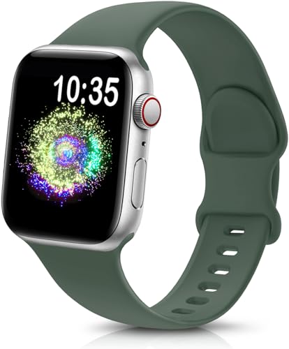 TreasureMax Silicone Sport Band Compatible with Apple Watch Bands Women Men