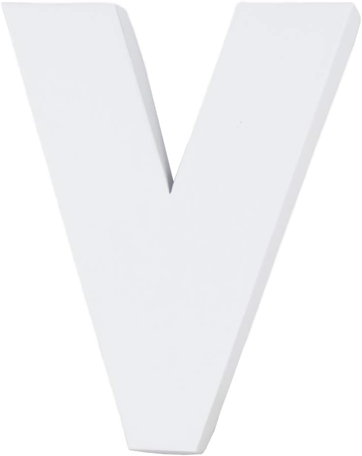 8" Small Fillable Cardboard Letter Shaped Paper Mache Cutouts Candy Tray Food Container(V) image 3