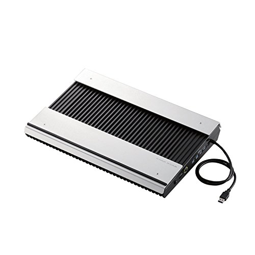 エレコム ノートパソコン冷却台 PS3 PS4 横置き アルミボディ 高耐久 USB3.0ハブ4ポート搭載 大型ファン×2 ブーストモード切替 17インチまで対応 SX-CL24LBK-W