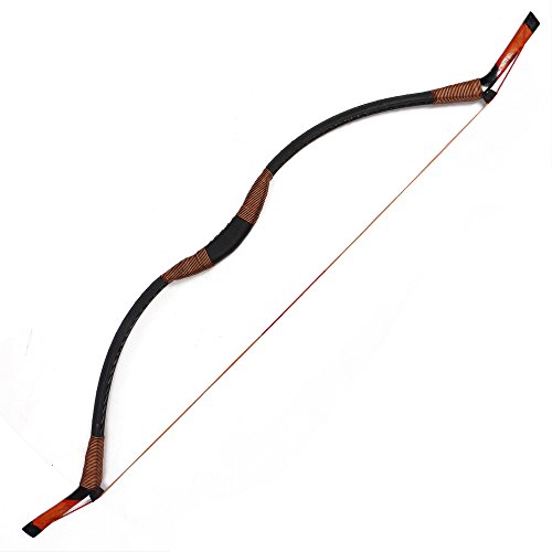 I-Sport Traditional Recurve Bow Hunting Handmade Longbow Archery Mongolian Horsebow 30-50lbs (30)