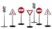 MMP Living Toy Traffic Light & Road Sign Deluxe Play Set - 2 Traffic Signals with Light and Sound + 5 Road Signs, Over 2 feet Tall