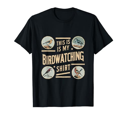 Vintage This Is My Birdwatching Birdwatcher Birdwatcher Bird Lover Funny T-Shirt