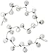 Creative Co-op Embossed Antique Silver Mercury Glass Ornamental Garland