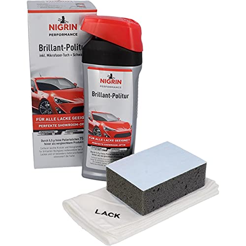NIGRIN Performance Brillant-Politur TURBO, für alle Lacke geeignet, materialschonend, 500 ml