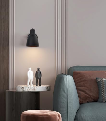 Image of Pathson Dimmable Wall Sconce Lighting with Adjustable Light Head, Vintage Metal Wall Vanity Lighting, Hardwired Bedside Wall Light Lamp for Bedroom Living Room Bathroom Dining Room Study Room