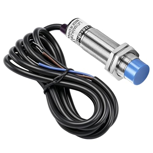 Heschen M18 Capacitive Proximity Sensor Switch Non-Shield Type LJC18A3-H-Z/BY Detection 10mm 10-30VDC 200mA 3 Wires (PNP NO, 3 Wires)