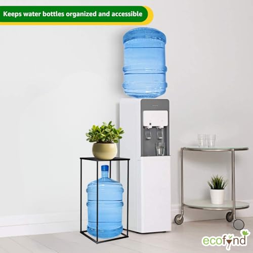 Image of ecofynd 1 Tier Water Dispenser Stand, Heavy Duty Water Cooler Storage Rack, 20 Litre Metal Bottle Holder for Home & Kitchen, Office, School, Hospitals, Restaurants(BS-PS040)