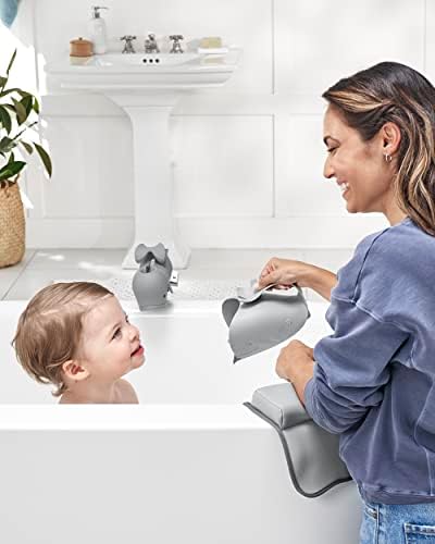 Skip Hop Baby Bath Rinse Cup, Moby Tear-free Waterfall Rinser, Grey — view 10