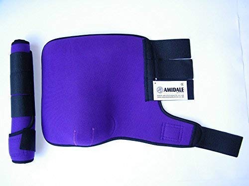 Amidale MEDICINE BRUSHING SUPPORT BOOTS HORSE EQUESTRIAN NEW 10 COLORS (COB/MEDIUM, PURPLE)