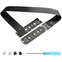 GINTOOYUN 90 grados ngff m.2 m-Key nvme alargador 40 cm pcie