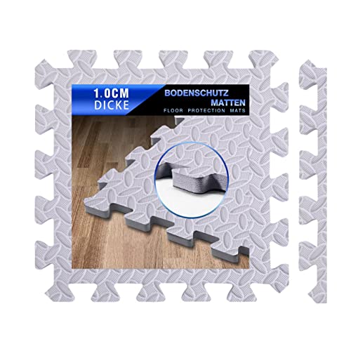 [32 Stück] Sportmatte 30 cm x 30 cm ineinandergreifende Fußmatten,...