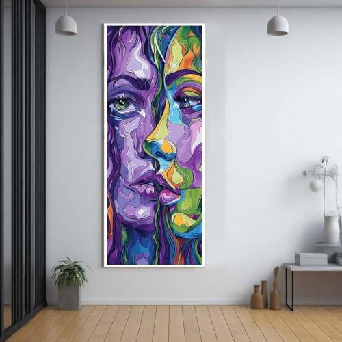Broderie peinture diamant Kit Complet Round 60x150cm pour mosaïque murale adulte
