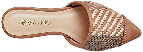 Mule Em Trança Detalhada, Com Biqueira Lisa, Via Uno, Feminino, 37, 116317Sbavv2