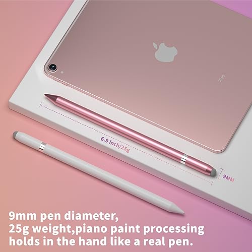 Stylus Pens For Touch Screens, Black Ballpoint Pen With Stylus Tip, 3 In 1 Stylus Pen For Iphone/Ipad/Tablet/Android/Microsoft/Surface, Universal Stylus Compatible With All Touch Screens (Rose Gold) #TOP2