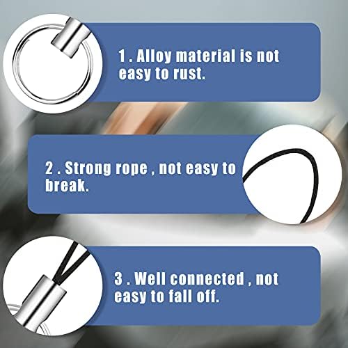 SAVITA Split Ring Strap for Mobile Cell, Detachable Lanyard Phone Ring Strap Cellphone Cord for Hanging Charms Pendents USB Keychain