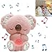 Breathing Stuffed Animal Sleeping Plush Relief Koala Bear Relief Koala Breathing with Realistic Breathing Rising and Falling and Soothing Lights Adjustable in Four Modes