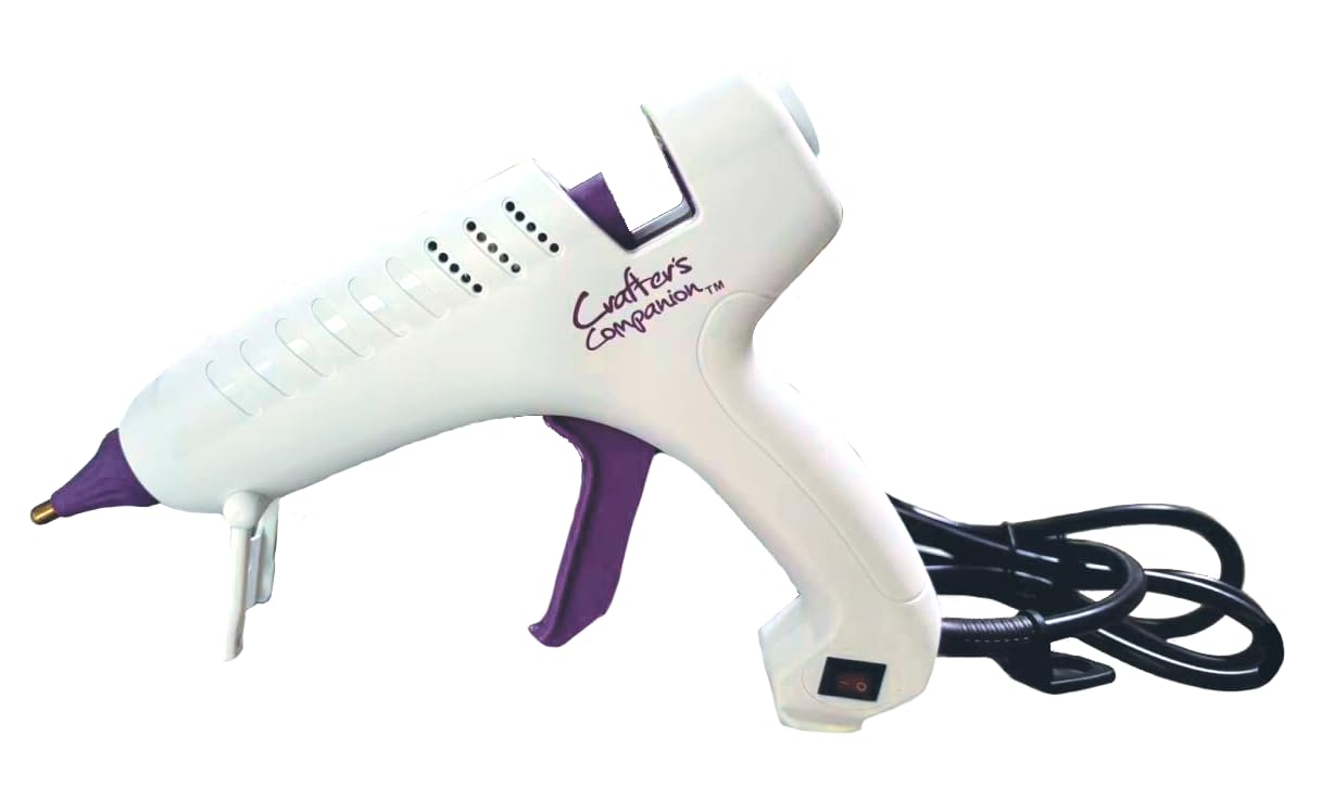 Crafter's Companion Wired Hot Melt Large Glue Gun Kit - Includes 10 11mm Glue Sticks
