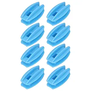 Ubervia Electric Fence Insulator, UV Protection Weather Resisatntof Corner Post Fence Insulator ABS 100PCS for Garden (Blue)