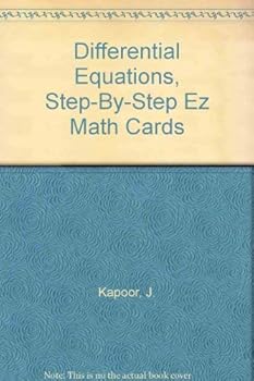 Paperback Differential Equations, Step-By-Step Ez Math Cards Book
