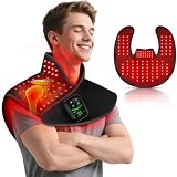 Red Light Therapy for Neck Shoulder 118 LEDs with Warmth & Vibration