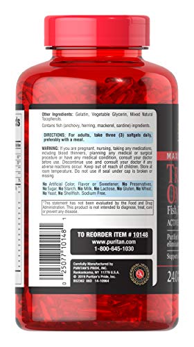 Triple Omega 3-6-9 Fish, Flax And Borage, Supports Healthy Joints B00Az10Sqa White 240 Count (Pack Of 1) #TOP2