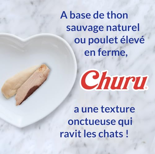 INABA Churu - Friandises pour Chats en Purée Variétés de Thon - Délicieux Snacks pour Félins - Texture Lisse et Onctueuse - Nourriture pour Chats - 60 Tubes x 14g - Image 8