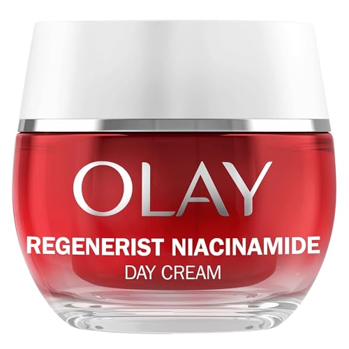 Olay Regenerist Niacinamide Day Cream Face Moisturiser, Skincare with Niacinamide 99% Purity and Antioxidant Vitamin E. Anti Aging Skin Care: Renews, Firms and Hydrates. 50ml