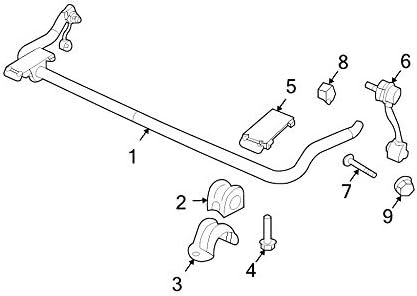 Mopar 5205 9973AC, Suspension Stabilizer Bar Bushing