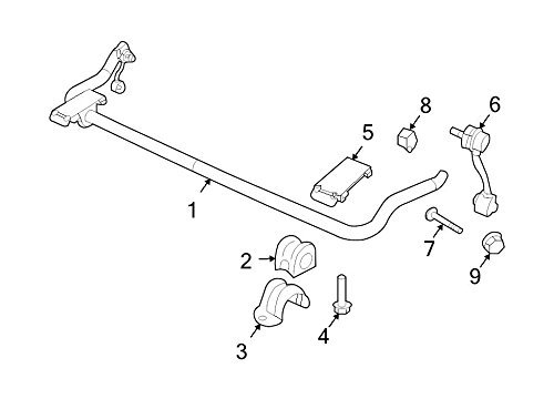 Mopar 5205 9973AC, Suspension Stabilizer Bar Bushing