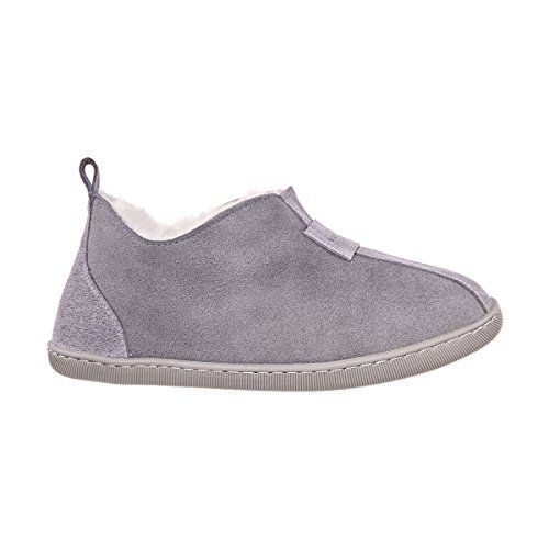 Chaussons femme Kalahari beige en cuir souple avec semelle antidérapante