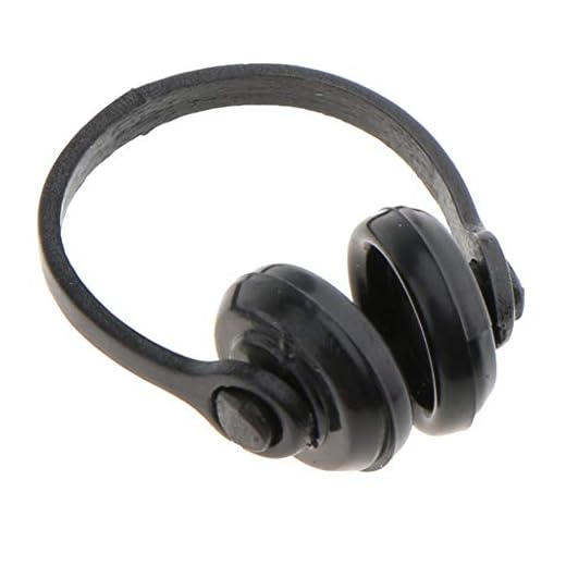 Inzopo 1/12 Skala Puppenhaus Miniatur Zubehör Schwarz Kopfhörer Kopfhörer