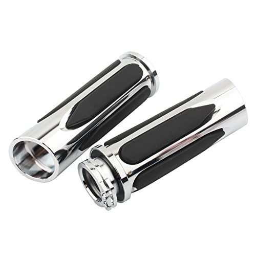 Motorcycle Grips 1" 25Mm Handlebar Hand Grips For Harley Touring Road King Street Glide Electra Glide Road Glide Sportster Xl 883 Xr Dyna Street Bob Softail Fat Boy (Cable Throttle) #TOP2