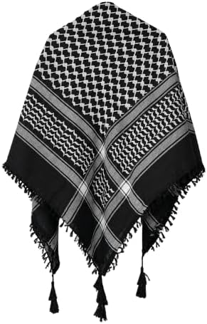 Shemagh Keffiyeh Tactical Desert Scarf Arab Military 100% Cotton Head Wrap unisex