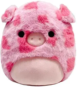 Squishmallows Fuzzamallow Pink Pig Plush, personaje de Gwendle, 12 pulgadas