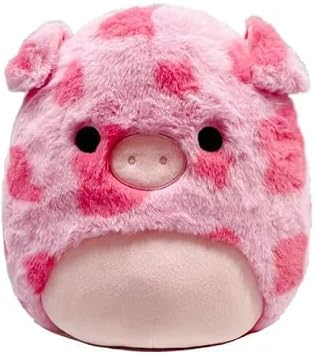 Squishmallows Fuzzamallow Pink Pig Plush, Gwendle Character, 12 Inch