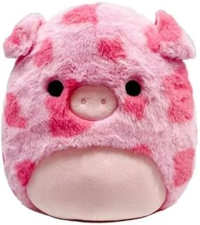 Squishmallows Fuzzamallow Pink Pig Plush, Gwendle Character, 12 Inch