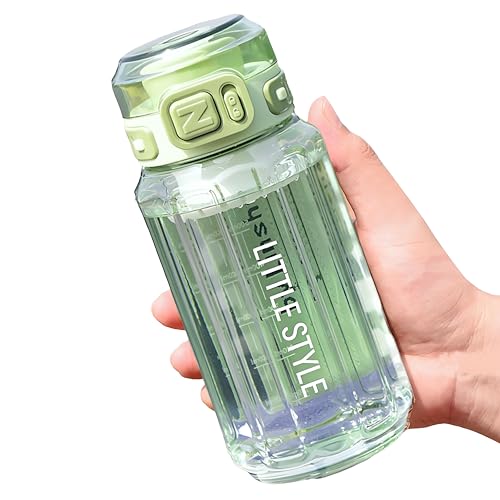 【医療器具にも使用の樹脂製】MYEEDA 水筒 750ml ウォーターボトル おしゃれ ボトル 洗いやすい 水筒 子供 男の子 女の子 水 オシャレ 軽量 大容量 スポーツ クリア プラスチック メモリ付き 手を入れて洗える 透明 広口 water bot